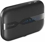 D-Link DWR-932 - Router móvil 4G para SIM de datos (4G/LTEhasta 150 Mbps, 3G, WiFi N300, 300 Mbps a 2.4 GHz, WPS, batería 2000 mAh, WPA2), color negro