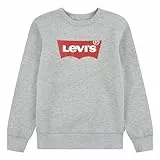 Levi's Lvb Batwing Crewneck Sudadera, Grey Heather, 8 años para Niños