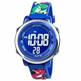 Vicloon Reloj Digital Luz Intermitente LED de 7 Colores Pulsera Multifunción para Niños de 3 a 12 años,