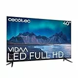 Cecotec Smart TV, Televisor LED de 40 Pulgadas Resolución Full HD A5 Series ALF50040. Smart TV VIDAA, Dolby Audio, Smart TV VIDAA, WiFi Integrado, Chromecast, 3 HDMI y 2 USB, Altavoces 16W