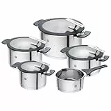 ZWILLING SIMPLIFY 66870-005-0 Pots set Stainless steel 5 pcs. Acero inoxidable, Silver Black