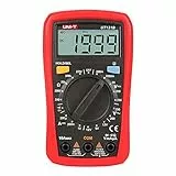 UNI-T Multímetro digital UT131B, comprobador de corriente de tensión AD/DC con capacidad de resistencia, prueba de NCV y medición de temperatura