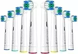 REDTRON Recambios para Cepillo de Dientes Eléctrico compatible con Oral B (8 unidades), Cabezal de cepillo de dientes Precision Clean Pro1000 Pro3000 Pro5000 Pro7000 y más