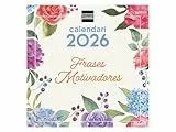 Finocam - Calendario de pared 2026 30x30 cm Mes Vista Enero - Diciembre 2026 + Sep.- Dic. 2025 (4 meses) reducidos | Calendario 2026 | Imágenes Frases motivadoras - Catalán