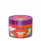 Aussie SOS Supercharged Repair Mascarilla Capilar 500ml Para Pelo Seco Y Dañado. Ayuda A Reparar Y Proteger El Cabello Dañado, Dejándolo Suave, Liso E Hidratado Durante 100 Horas. Fórmula Vegana
