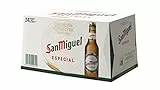 San Miguel Especial Lager, Pack 24 Botellas x 25cl, Cerveza Premium Española, Calidad Tradicional y Sabor Refrescante, 5.4% Volumen de Alcohol