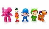 Comansi - Set Colección Pocoyo 5 Figuras: Pocoyo, Elly, Pato, Loula Nina