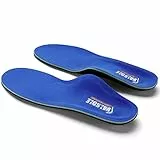 VALSOLE Plantillas Ortopédicas soportes de arco y talones la absorción de choque- para el dolor de talón, pie plano, Fascitis Plantar, dolor de rodilla y espalda (38-39 EU (250mm), V107C-Azul)