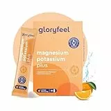 Magnesio y Potasio + Vitaminas - 30 Sobres - Sales minerales para el deporte - Equilibrio electrolítico, Energía, Función muscular, Reduce el Cansancio* - Vitamina C, B12, B1 y B2 - Sabor NARANJA