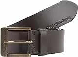 Calvin Klein Jeans Cinturón de Piel para Hombre Classic, Marrón (Bitter Brown), 120 Cm