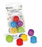 Learning Resources Burbujas Antiestrés Arcoíris con Emociones, 3+ Años, Juguetes Sensoriales Educativos, Pop It de Silicona para Aprender Colores y Sentimientos