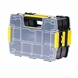 Stanley STST1-71197 Organizador Doble, Negro/ Blanco/ Amarillo