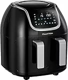 Russell Hobbs Freidora de Aire 8,5 l Doble, Freidora sin Aceite, Dos Cestillos Regulables por Separado, Dietética, Cocción Sincronizable, 8 Programas, Táctil, Digital, hasta 200º C, 27290-56S
