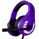Orzly Auriculares para juegos para PC y consolas de juegos PS5, PS4, Xbox Series X | S, Xbox One, Switch y Google Stadia, sonido estéreo con micrófono con cancelación de ruido - RXH-30 Abyss Edition