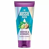 Aussie SOS Soothe & Hydrate Acondicionador 200ml Para Pelo Y Cuero Cabelludo Muy Secos. Hidrata Intensamente Y Desenreda El Cabello. Deja El Pelo Suave, Liso Y Brillante De Raíz A Puntas. Vegano