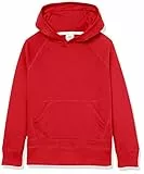 Amazon Essentials Sudadera con Capucha Niña, Rojo, 9 años