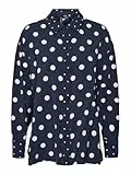 VERO MODA Vmkaya LS Shirt Wvn Ga Camisa, Blazer Azul Marino/AOP: katja, M Mujeres