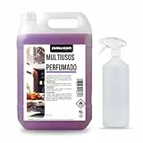 FAMILYCOM - Limpiador Multiusos Profesional con Pulverizador - 5L - Perfumado y Concentrado - Limpieza de Cristales, Cocina, Baño y todo tipo de Superficies.