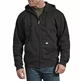 Dickies Full Zip Fleece Hoodie Chaqueta con Forro, Dark Heather, S para Hombre