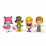Pinypon - Friends Set, Pack 4 Figuras,muñecas de la Serie, Michelle, Tasha, Julia y Will, con 2 Accesorios, para niños y niñas Desde 4 años, PINY Institute of New York,Famosa (PNP02000)
