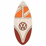 Board Masters VW Collection - Skimboard de Madera auténtica Volkswagen (104 cm) Unisex T1 Camper Bus (Frente del Bus/Rojo)