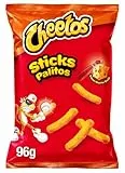 Cheetos Rizos, Producto de Aperitivo hinchado, Snack sabor a Queso y ketchup, bolsa individual, 96gr