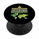 Solo Hablo De Geografía PopSockets PopGrip Intercambiable