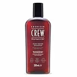 American Crew — Daily Silver Shampoo, Champú para Hombres con Cabello Gris y Blanco, Neutraliza Tonos Amarillos, Hidrata y da Brillo Natural, Uso Diario sin alterar el Color, 250 ml