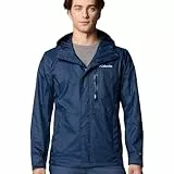 Columbia Pouring Adventure 3 Jacket, Chaqueta impermeable para la lluvia Hombre, Collegiate Navy, XL