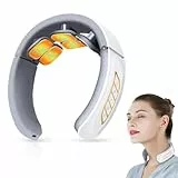Masajeador Cuello Cervical, 6 Cabezas Masajeador Eléctrico Portátil con Terapia Calor 42°C, 6 modos y 9 Niveles de Intensidad Adecuado para Viajes, Familia, Oficina