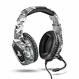 Trust Gaming Cascos PS4 y PS5 Auriculares de Gaming GXT 488 Forze-G, Licencia Oficial para PlayStation, Micrófono Plegable, Altavoces Activos de 50 mm, Cable Trenzado de Nailon de 1.2 m, Gris