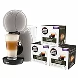 Krups Piccolo XS, Máquina de cápsulas multibebida,ultracompacta, espresso de alta presión, compatible con cápsulas NESCAFÉ® Dolce Gusto®, Incluye 3 packs de café.