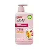 Dicora Urban Fit | Gel de Ducha Cítricos & Melocotón | Gel de Baño Nutritivo con Vitamina C y Extractos Naturales | Tamaño 825 ml