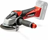 Einhell Amoladora angular con batería TE-AG 18/115 Li-Solo Power X-Change (18 V, 115 mm diámetro de disco, 28 mm profundidad de corte, arranquue suave, sin disco, sin batería)