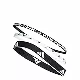 adidas Unisex adulto Multiple Width Training Headbands 3 Per Pack, Black/White, M
