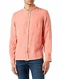 Hackett London Garment DYED Linen P Camisa, Peach, XXL para Hombre