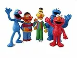 Barrio Sésamo - Comansi Set de 5 Figuras: Grover, Bert, Ernie, Cookie Monster y Elmo