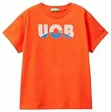 United Colors of Benetton Camiseta 3i1xc10il, Rojo, 122 cm para Niños