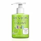 REVLON PROFESSIONAL EQUAVE KIDS Green Apple, Champú Acondicionador para Niños, Sin Sulfatos, Para Cuidado Diario, Limpia y Nutre Suavemente el Cabello - Fragancia Manzana Verde 300 ml