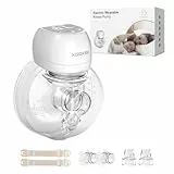 KISSBOBO revolucionario Sacaleches Electricos 193G,KISSBOBO Sacaleches Manos Libres con 3 modos 9 niveles,con bridas de 21mm/24mm (Blanco 1 pieza)