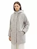 TOM TAILOR Abrigo con Capucha, 30285-grey Structure, XXL para Mujer