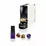 Nespresso Krups Essenza Mini XN1101PR5 - Cafetera Monodosis de Cápsulas Nespresso, Compacta, 19 Bares, Apagado Automático, Color Blanco