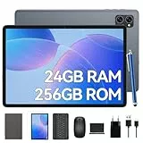 TABWEE T20 Tablet con Teclado - 24GB RAM+ 256GB ROM(2TB TF), Octa-Core, 5000 mAh, 8MP+5MP, 5G WiFi, GPS, Face ID, Port Jack 3.5mm, Tablet 10 Pulgadas
