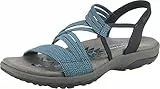 Skechers REGGAE SLIM SKECH APPEAL, Sandalias de Punta Descubierta para Mujer, Azul Marino (Navy Gore), 39 EU