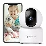 GALAYOU 2K Cámara Vigilancia WiFi Interior Camara Vigilancia Bebé IP con Vista de 360°, Detección de Movimiento, 24/7 Grabación, Bidireccional, Compatible con Alexa, G2 (2pack)