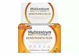 Multicentrum Plus Complemento Alimenticio Multivitamínico y Multimineral Con Ginseng y Ginkgo Biloba Para Adultos, Sin Gluten, 30 Comprimidos