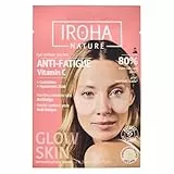 Iroha Nature - Parches de Ojos Iluminadores y Anti-Fatiga | con Pepino y Vitamina C | Reducción de Bolsas, Ojeras y Arrugas | Hidratación Profunda con Ácido Hialurónico | Vegano y 100% Biodegradable