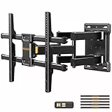 Perlegear Soporte TV Pared Movimiento Completo para Televisores de 32-85 Pulgadas, Soporte TV con Inclinación sin Herramientas y Gestión de Cables, Soporta hasta 60 kg, VESA máx. 600x400mm, PGLF6