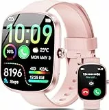 OUKITEL Reloj Inteligente Mujer, 1.91' HD Pantalla Táctil Smartwatch con Llamadas Bluetooth, Smart Watch con 140+ Modos Deportivos, Pulsómetro/Monitor de Sueño/Podómetro, Impermeable para Android/iOS