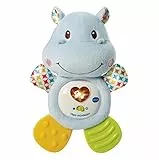 VTech-Baby HIPO mordedor Hipopótamo de peluche musical y sonajero que ayuda a calmar y aliviar a tu bebe con tiernas frases, canciones y melodías, Color azul (3480-502522), versión ESP